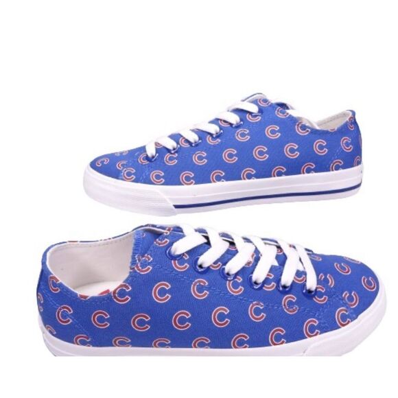 Row One Chicago Cubs Sneakers Unisex Men's 5 Women's 6.5 NIB - Picture 2 of 6